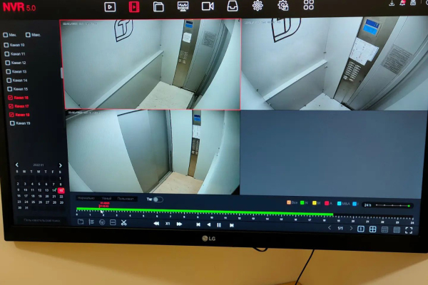 Видеонаблюдение в лифтах для ТСЖ монитор системы